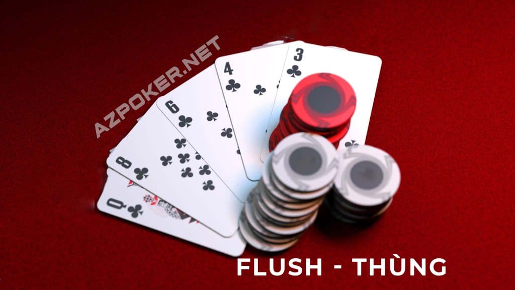 Poker Flush, Poker Flush là gì, thùng là gì, poker thùng là gì, poker thùng, đồng chất,